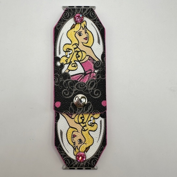 Upcycled Dooney & Bourke Princess Fairytale Collection Aurora Apple Watch Band - Picture 3 of 3
